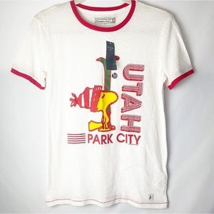 Abercrombie & Fitch x Peanuts Vintage Ringer Tee *DEADSTOCK* Tagged S